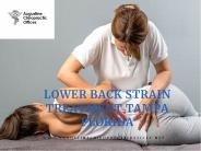 Lower back strain treatment Tampa Florida