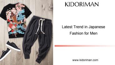 Find the Latest Japanese Fashion Trend for Men