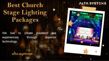 Best Church Stage Lighting Packages
