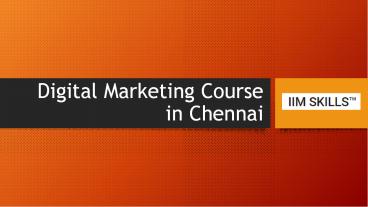 Digital Marketing Course in Chennai