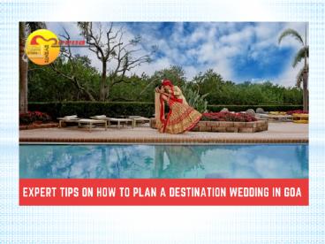 Expert tips on how to Plan a Destination Wedding in Goa