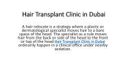 Hair Transplant Clinic in Dubai