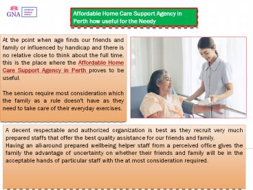 House Care Support Agency Perth