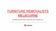 Furniture Removalists Melbourne - Urban Movers