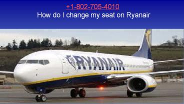change my seat on Ryanair