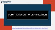 Basic Understanding Of The CompTIA Security+ Certification – QuickStart