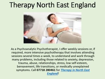 Therapy North East England