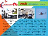 Get instant air ambulance in Patna without any problem