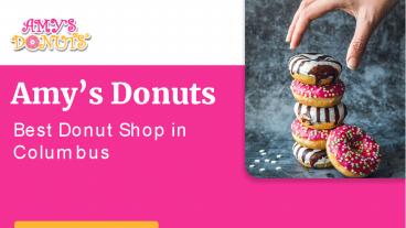 Amy’s Donuts – Best Donut Shop in Columbus