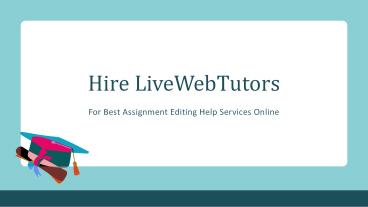 Assignment Editing Help Services