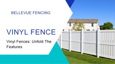 Vinyl Fences: Unfold The Features