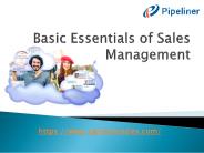 Basic Essentials of Sales Management