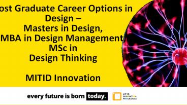 Career Options in Design - MIT ID Innovation