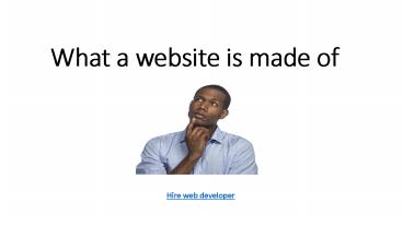 what a website is made of