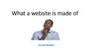 what a website is made of