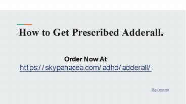 Buy Adderal online