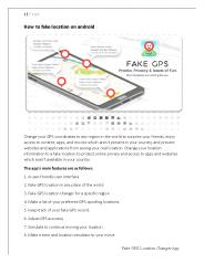 How to fake location on android