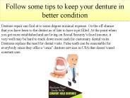 Online denture appointment in USA