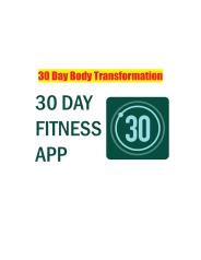 30 Day Body Transformation