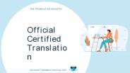 Official Certified Translation