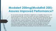 Modalert 200mg(Modafinil 200)-Assures Improved Performance