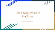 Palliative Care Units in Kerala