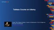 Tableau Desktop : Hands-on Dashboards + SQL for Beginners