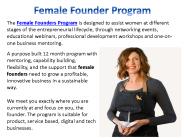 Female Founder Program
