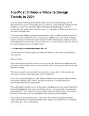 Top Most 9 Unique Website Design Trends in 2021
