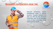 Borewell contractors near me