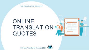Online Translation Quotes