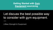 Home gym equipment