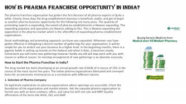 How Is Pharma Franchise Opportunity In India?