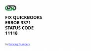 Fix QuickBooks Error 3371 Status Code 11118