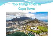 Top Things to do in Cape Town