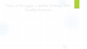 Years of sturggle PPT