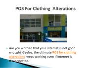 POS  For Clothing  Alterations