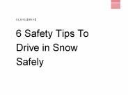 6 things to remember when driving in winter