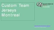 custom sports team apparel canada