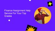 Finance Assignment Help Service For Your Top Grades