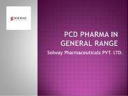 PCD Pharma Franchise Company In General Range