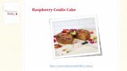 Raspberry Coulis Cake