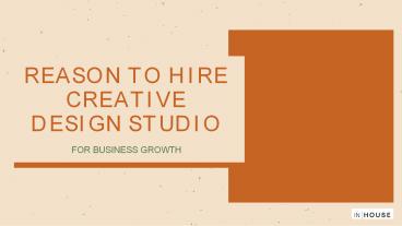 Reasons To Hire Creative Design Studio