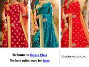 hop Designer Cotton Silk Sarees Online|  KARMAPLACE