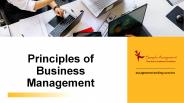 Principles of Business Management - Sample Assignment