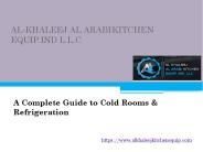 A Complete Guide to Cold Rooms & Refrigeration
