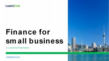 Finance For Small Business