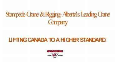 Stampede Crane & Rigging-Alberta's Leading Crane Company