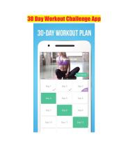 30 Day Workout Challenge App