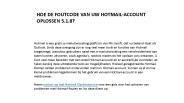 Hotmail telefoonnummer (1)